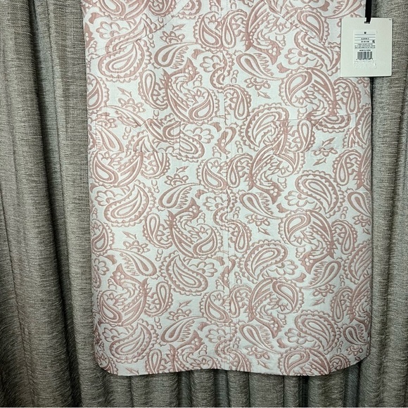 NWT Victoria Beckham Target Blush Pink Jacquard Mod Shift Dress Size Medium - Picture 6 of 15